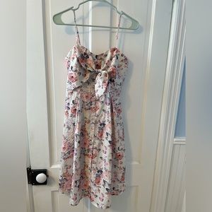 Floral print maternity dress